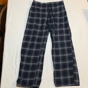 Black Plaid Pajama Pants